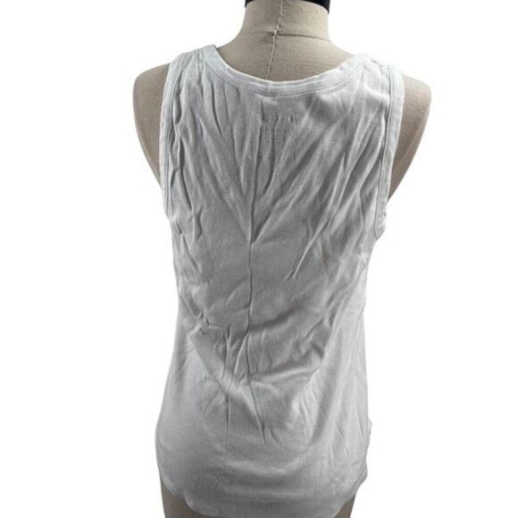 Charter Club Supima Cotton Crew Neck Tank Top White Size Large - Picture 3 of 5